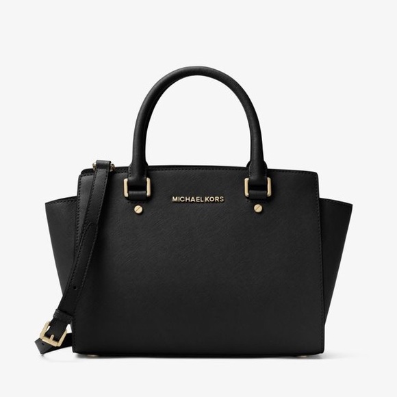 Michael Kors Selma Saffiano Leather Medium Satchel - Picture 2 of 7